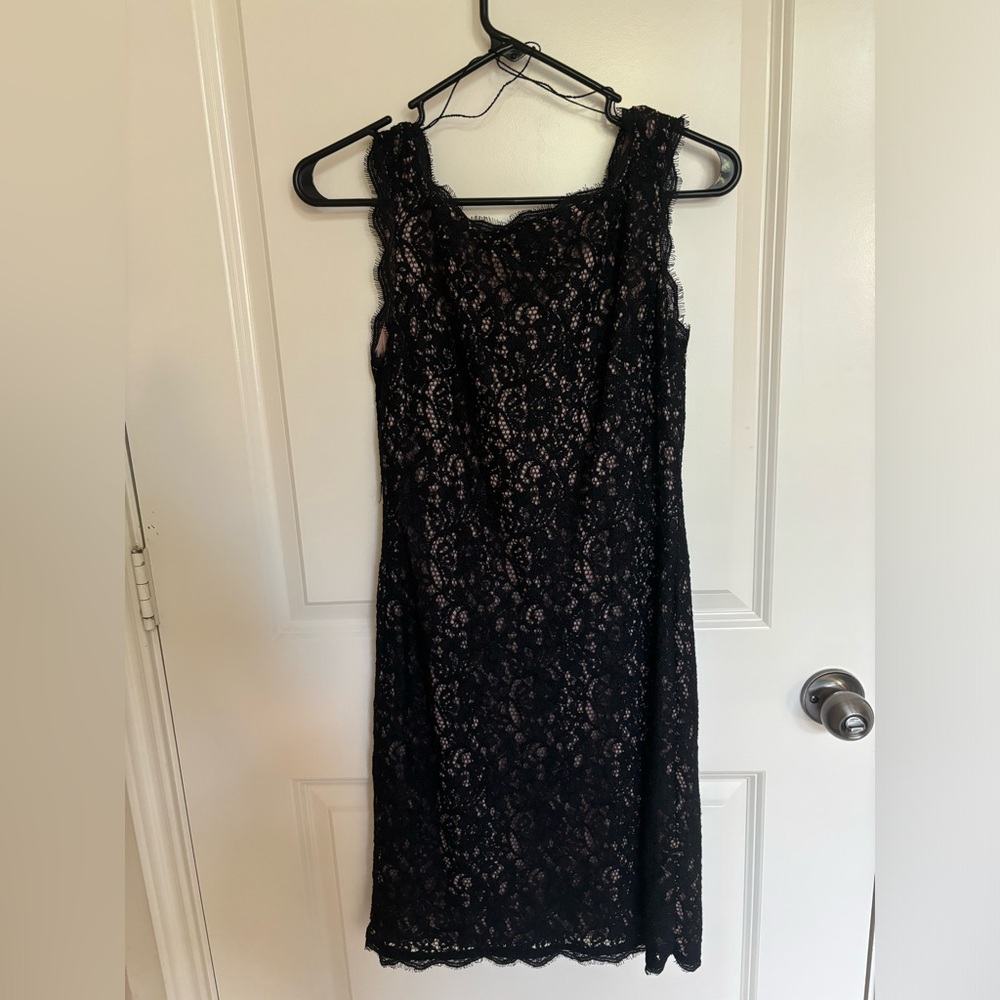 Adrianna Papell Black Mini Dress